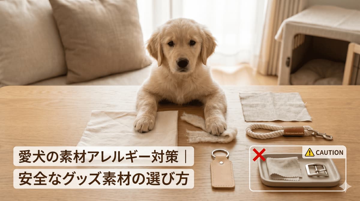 愛犬の素材アレルギー対策|かゆみ・皮膚トラブルを防ぐための安全なグッズ素材の選び方