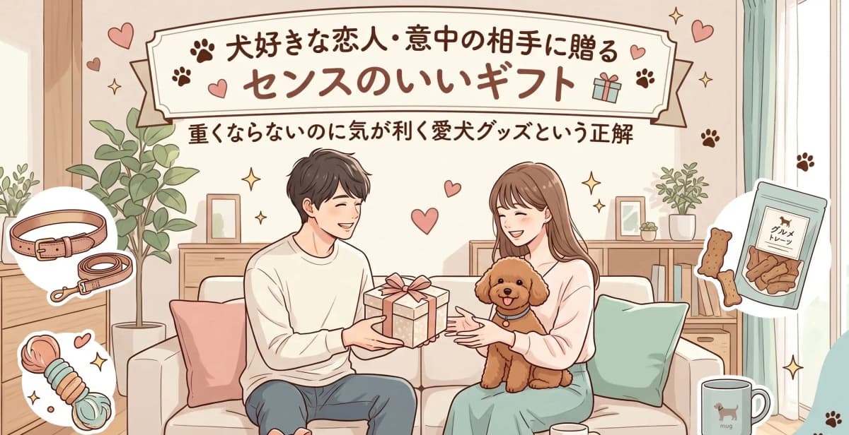 犬好きな恋人・意中の相手に贈るセンスのいいギフト | 重くならないのに気が利く愛犬グッズという正解