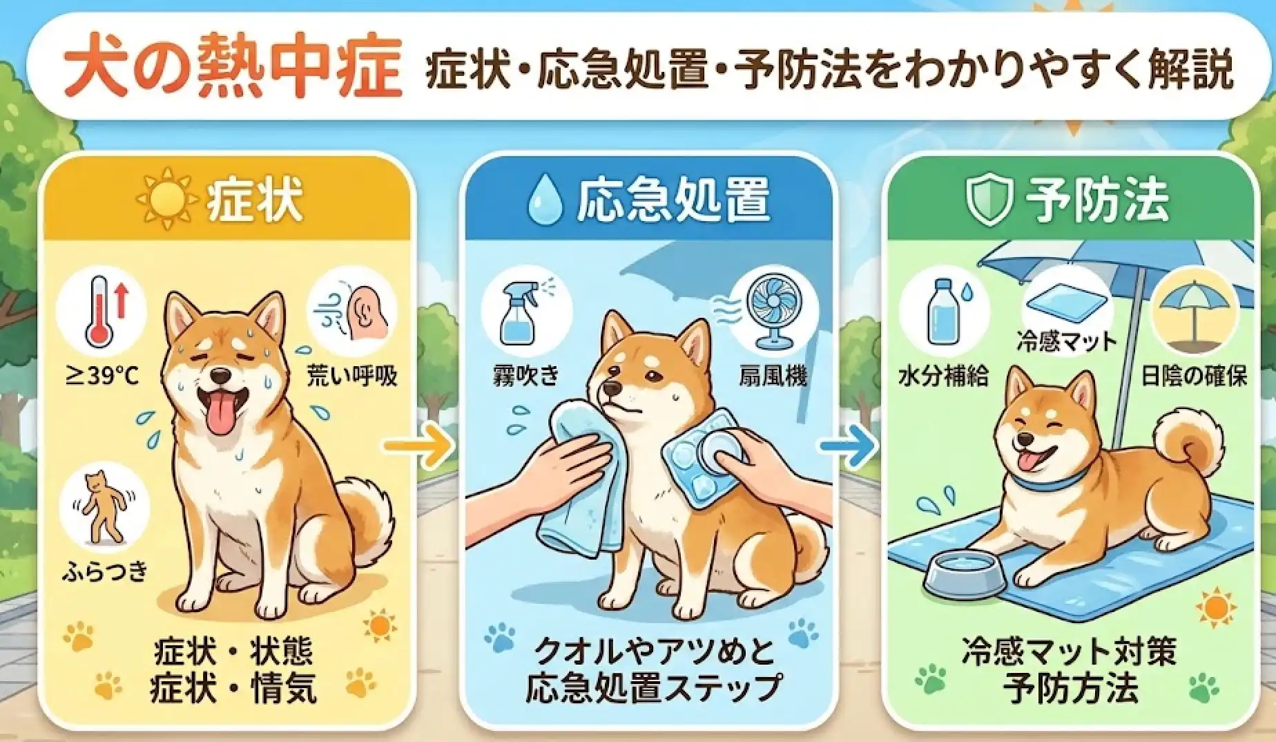 犬の熱中症 症状・応急処置・予防法をわかりやすく解説