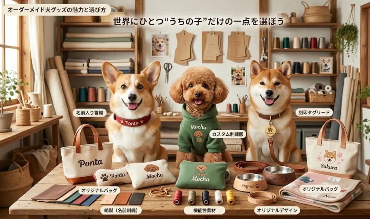 オーダーメイド犬グッズの魅力と選び方 | 世界にひとつ"うちの子"だけの一点を選ぼう