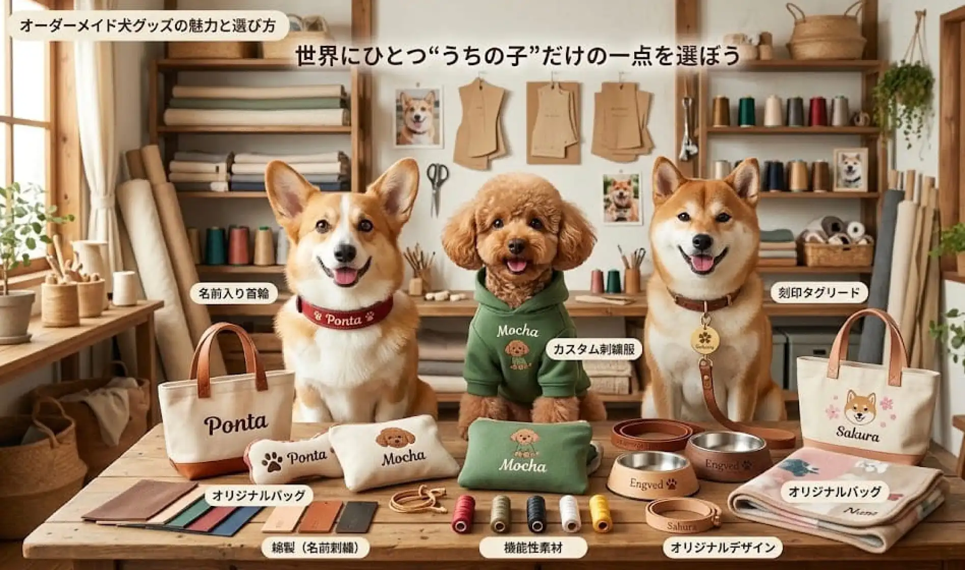オーダーメイド犬グッズの魅力と選び方 | 世界にひとつ"うちの子"だけの一点を選ぼう