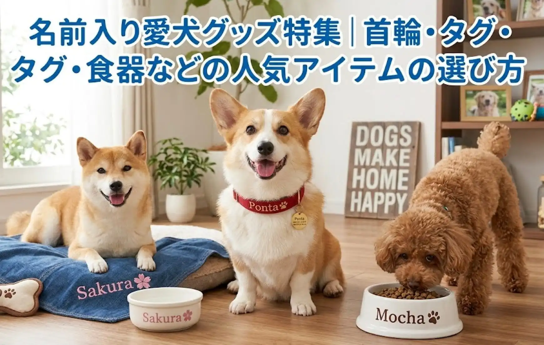 名前入り愛犬グッズ特集 | 首輪・タグ・食器などの人気アイテムの選び方