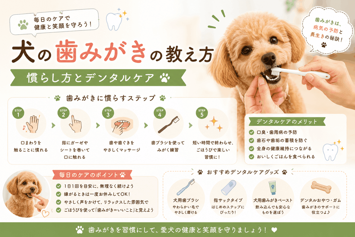 犬の歯みがきの教え方|慣らし方とデンタルケア