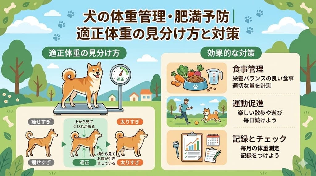 犬の体重管理・肥満予防|適正体重の見分け方と対策