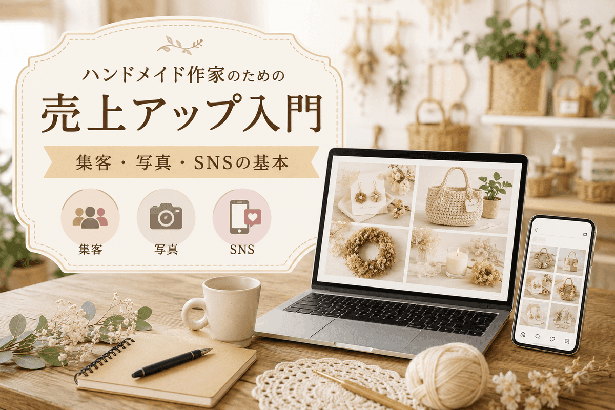 ハンドメイド作家のための売上アップ入門|集客・写真・SNSの基本