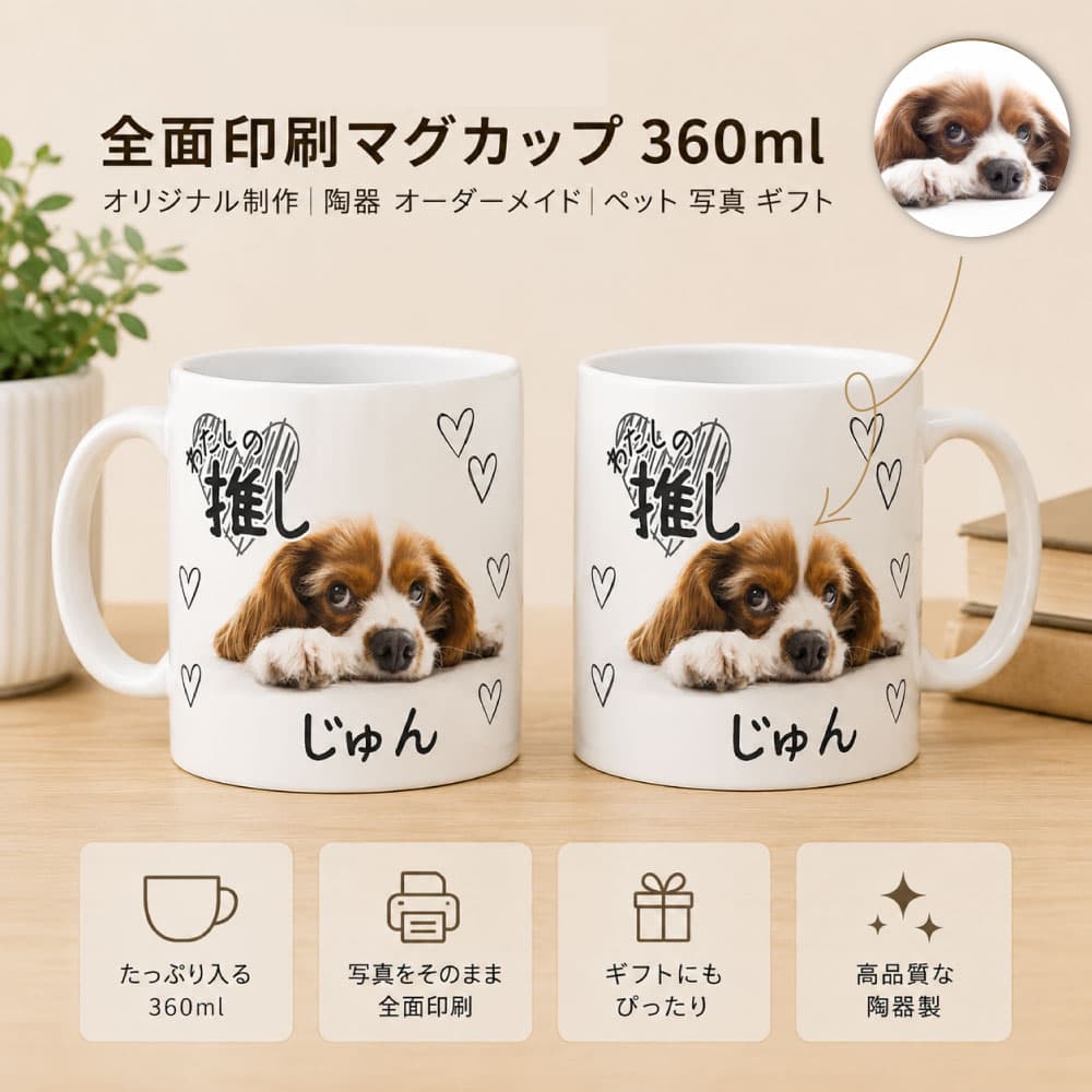 【うちの子ギフト】愛犬の写真で作るオリジナルマグカップ 〜特別な日の贈り物〜