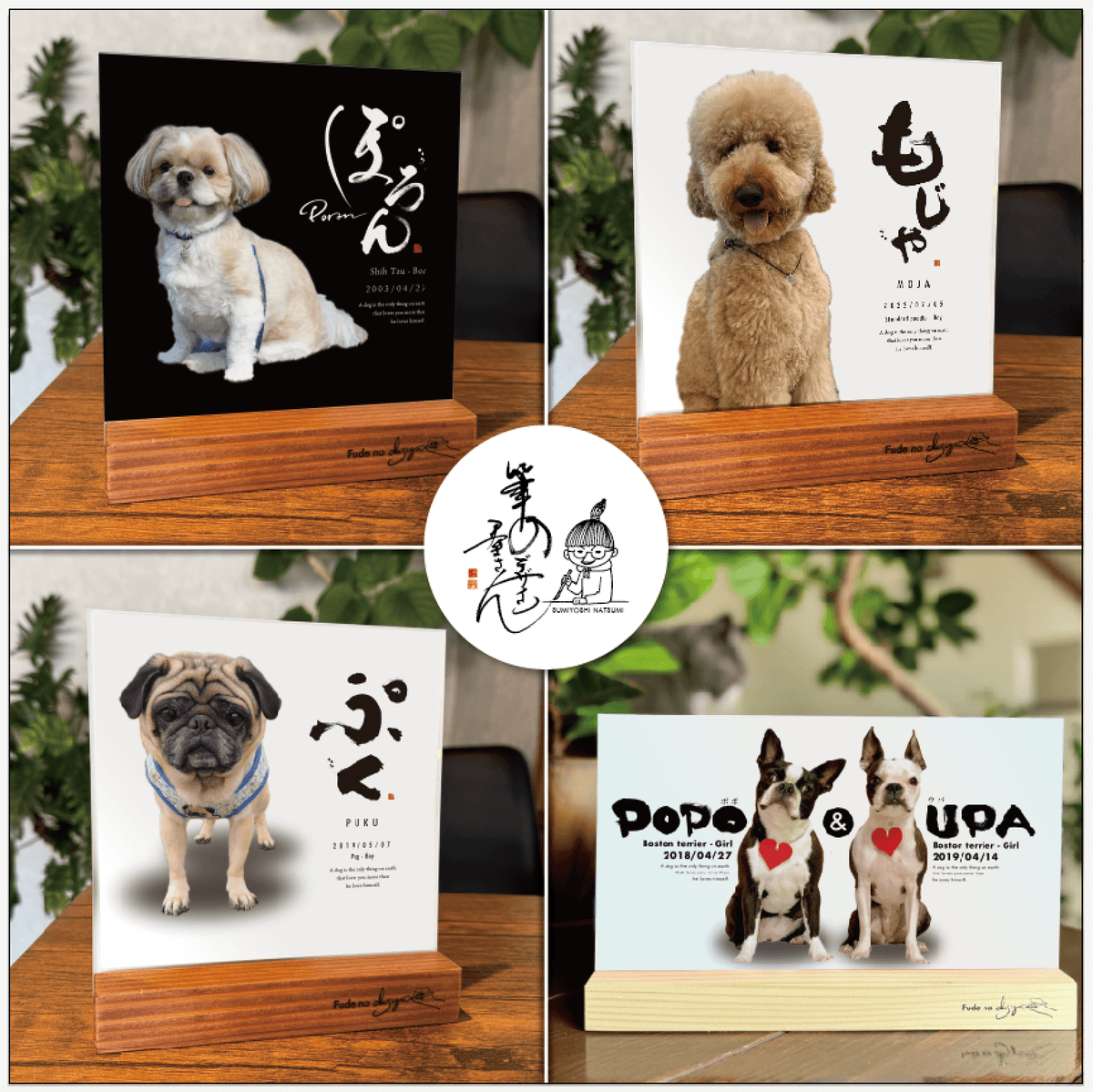 【世界にひとつ】プロのデザイン書道家が描く、愛犬のためのオーダーメイド「わん名書」
